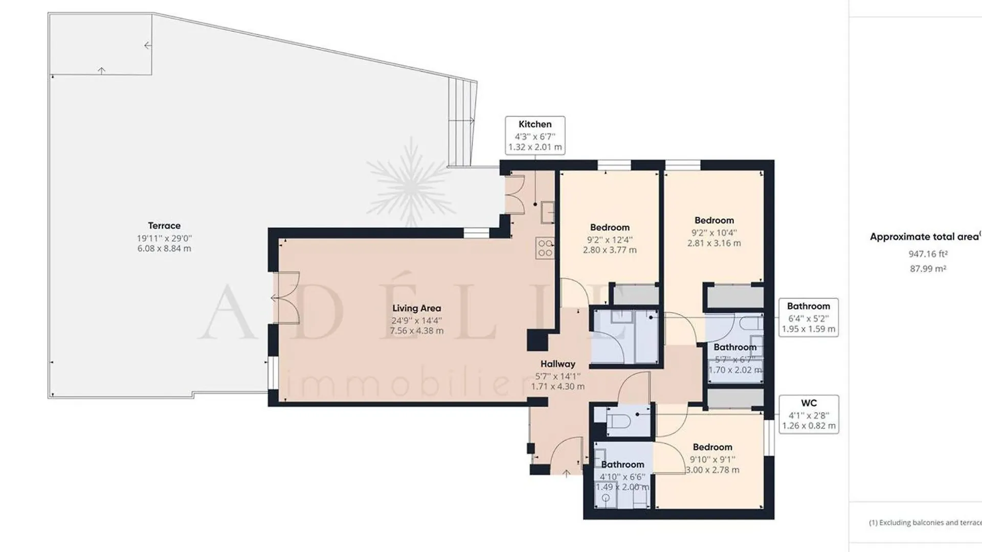Superbe 4 Pieces A Montvalezan Avec Terrasse Se, Proche Pistes Et Commerces, Parking Inclus - Fr-1-398-534 La Rosiere  Apartment La Rosiere (Savoie)